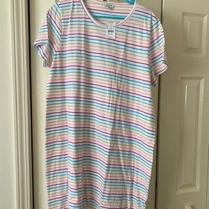 Jcrew rainbow tshirt dress